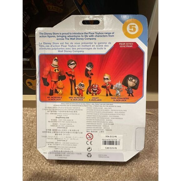 NEW Disney Store Pixar Toybox Mrs. Incredible with Jack-Jack Speedy Shipping - Picture 3 of 3